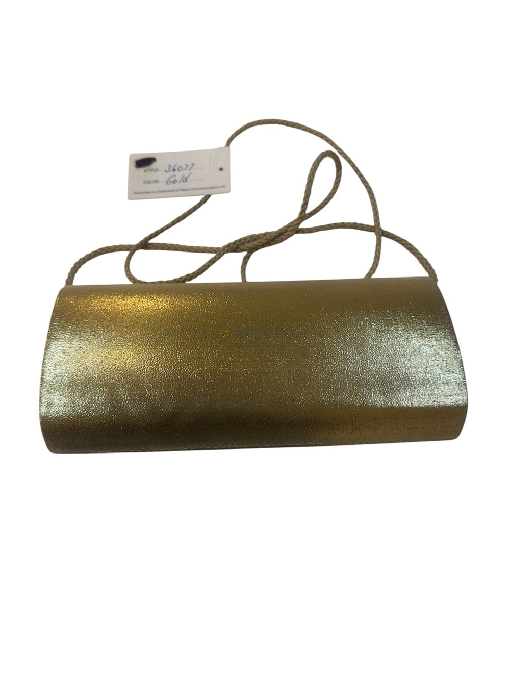Vintage Metallic Gold Evening Clutch Bags Optional Strap La Regale & Seventeen - Picture 9 of 15